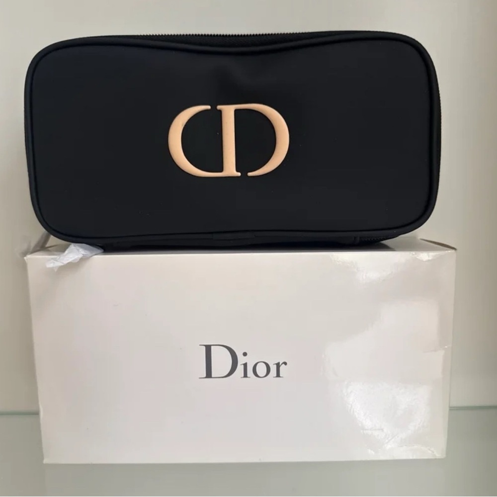 Dior Black Cosmetic Pouch NWT - Picture 1 of 5